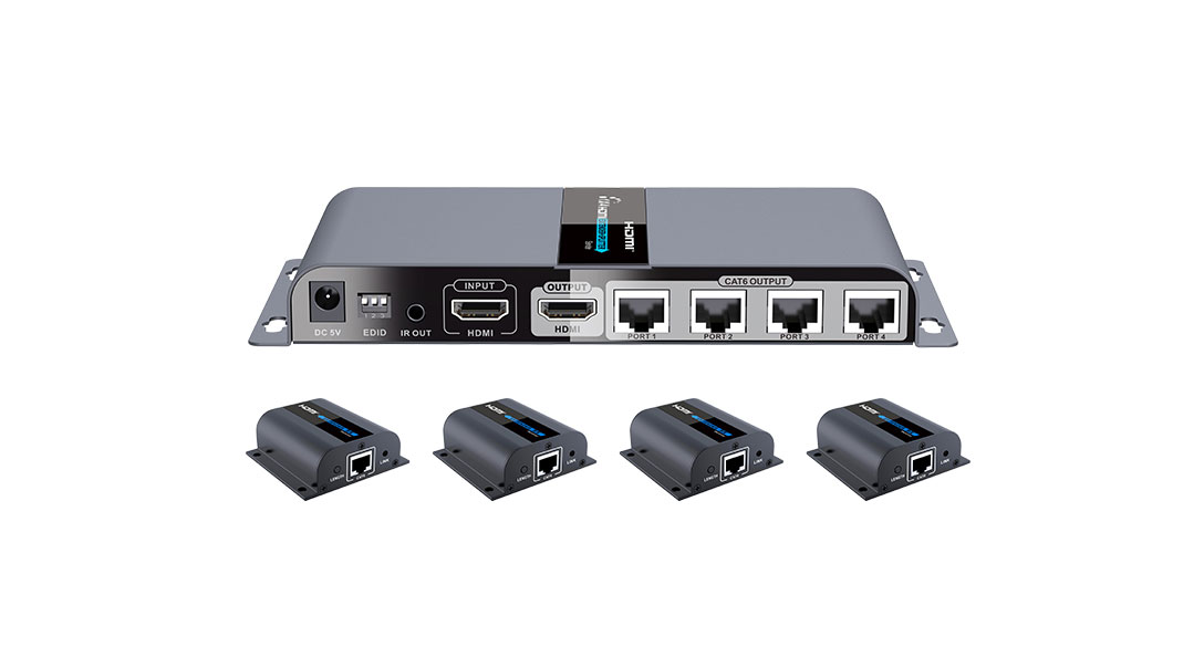 1x4 HDMI Extender Splitter